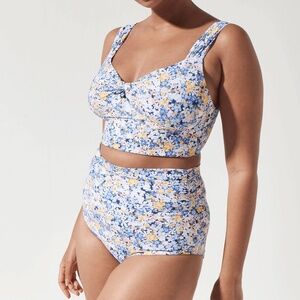 Alulu Liana Calla top and Meilani bottom two piece swim suit set